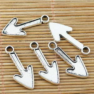 20pcs tibetan silver color arrow head design charms EF1446