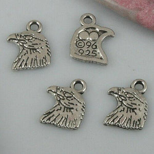 32pcs tibetan silver color eagle head design charms EF0498