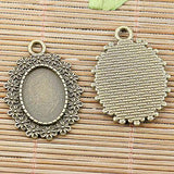 3colors to pick  flowers rim oval shaped cabochon settings EF2467-2469