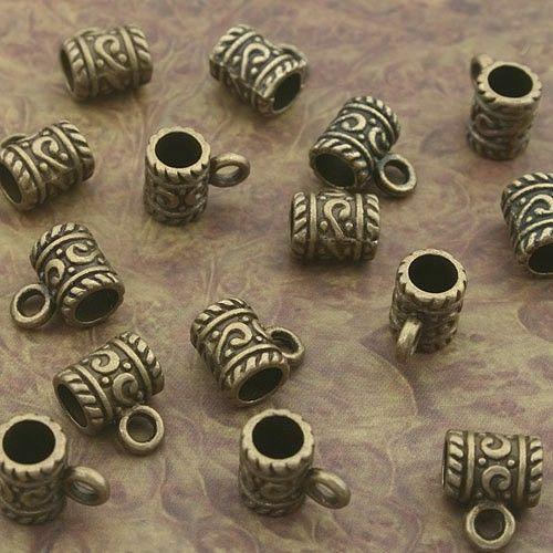 20pcs antiqued bronze color bail charm CONNECTOR fit europe bracelet 8011-B