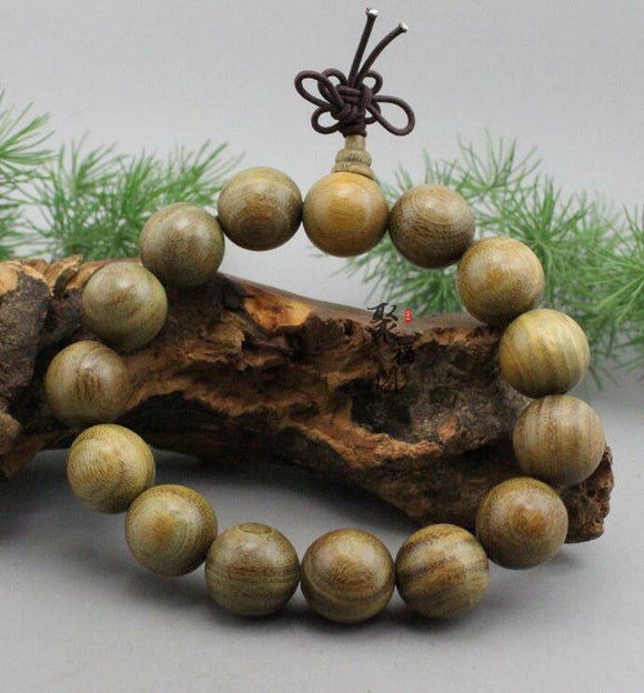 15MM Sandalwood wood Buddhist Prayer Bracelet Mala x1 ML08