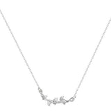 S925  Silver Necklace Apricot leaf pendant Necklace