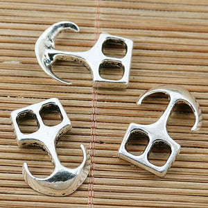 6pcs Tibetan silver anchor findings EF2012