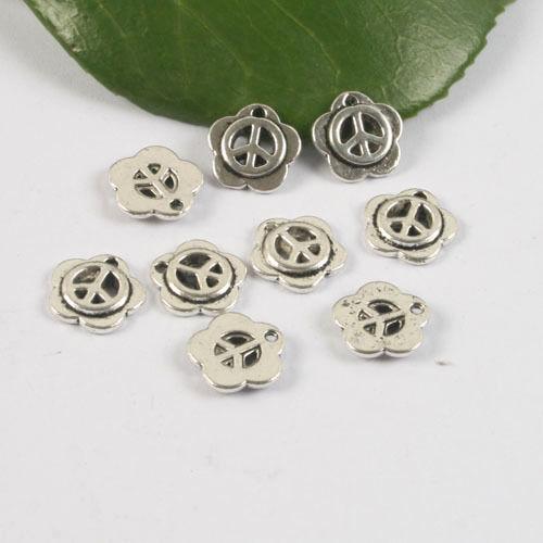 20pcs Tibetan silver peace symbol pendant h0618