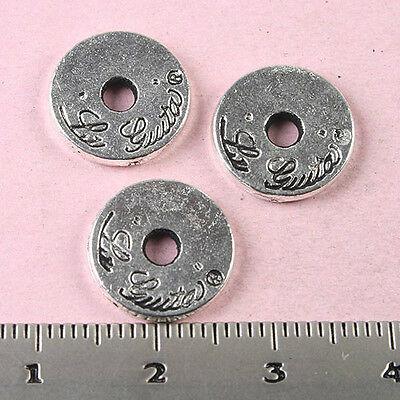 20pcs Tibetan silver round rim charm findings h1729