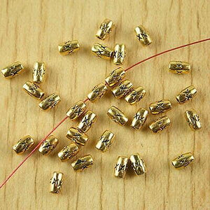 110pcs dark gold-tone spacer beads h2097