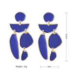 Fashion Jewelry Stud Earring irregular geometric Oil Drip Earring