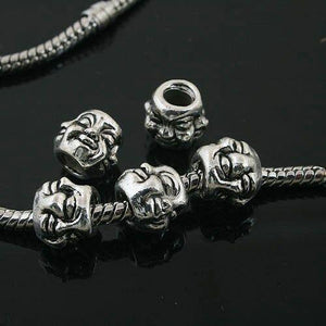 8pcs Tibetan Silver face spacer Beads Fit Bracelet L0017