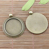 2colors mixed round shaped cabochon settings 12pcs a unit (EF2546/EF2547)