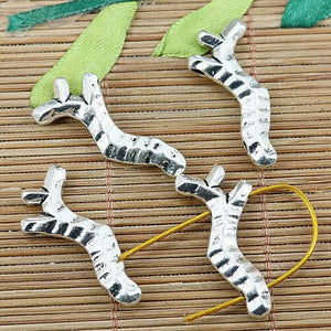 6pcs Tibetan silver 2sided tree trunk special design connectors EF1311