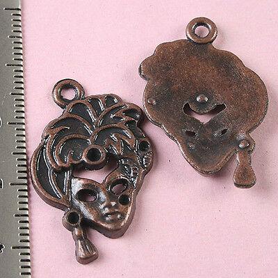 10pcs copper tone  tibetan woman charms finding h1765