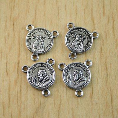 30pcs Tibetan silver craftwork religious portrait connector H1154