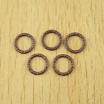 30pcs copper tone  hert rings frame charms findings  h1945