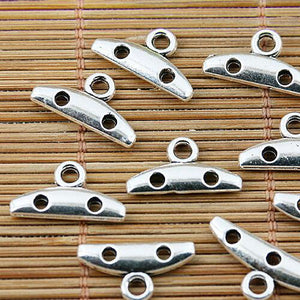 20PCS Tibetan silver 2 holes bar connectors EF1636