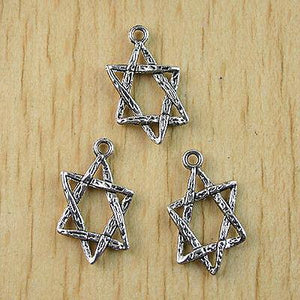 30Pcs Tibetan silver geometrical charms h1065