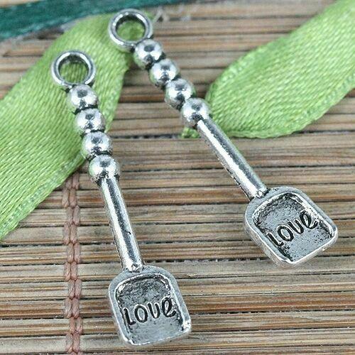 8pcs Tibetan Silver mini Love slice design charms EF0276