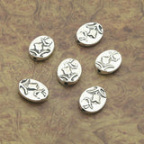 20pcs 12*10mm Tibetan Silver oval flower Spacer bead Findings X0089