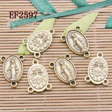 Italy Catholicism religious connector 4colors to Pick for making jewery bracelet
