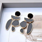 Fashion Jewelry Stud Earring irregular geometric Oil Drip Earring