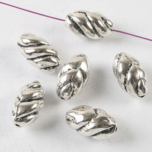 8pcs dark silver tone 12mm long  spacer beads h3696