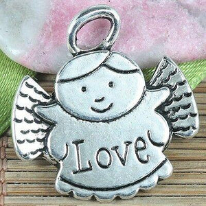 8pcs tibetan silver color Love angel pendant EF0217