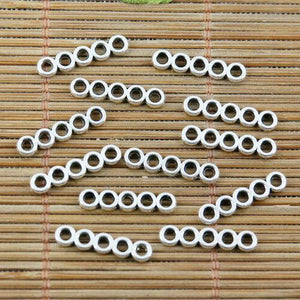 100pcs tibetan silver color o-linked 5holes bar connector EF2286