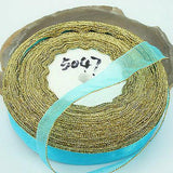 1roll 50 Yards gold-edge Sheer Organza Ribbon,20mm Wide assorted free ship