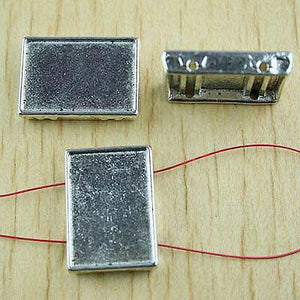 5pcs Tibetan silver cuboid picture frame/cabochon settings h0404