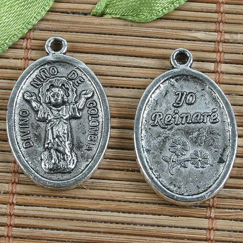 10pcs Tibetan Silver saint religious charms H0541