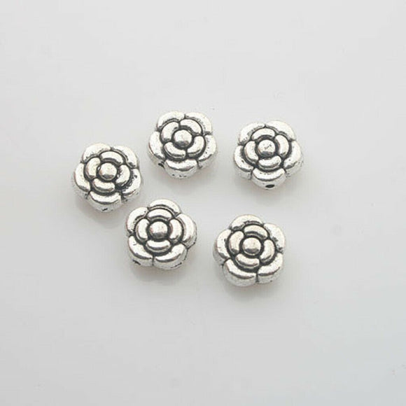 14pcs Tibetan Silve flower Spacer bead Findings X0082