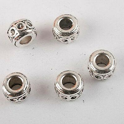 10pcs dark silver-tone eyes bead fit bracelet 8226