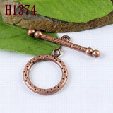 3-colors to Pick round simple style dots toggle clasp  connector jewery making