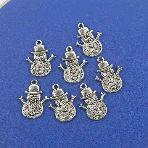 20pcs Tibetan Silver snowman design pendant h0823