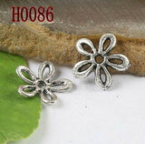 Pick 3-colors  crafted hollow flower bead cap findings  jewery making