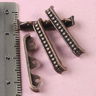 24pcs copper-tone technics connector findings h1812