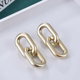 Fashion Jewelry Stud Earring geometric Dumb gold Earring Punk Earring