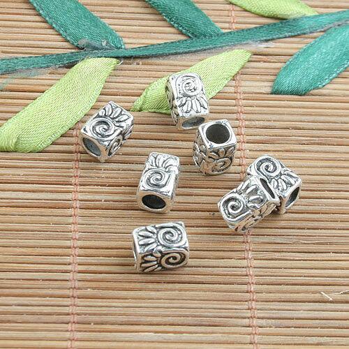 50pcs Tibetan silver owl design spacer beads h0809
