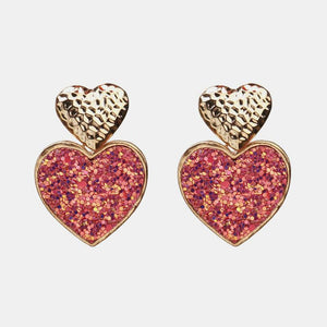 Fashion Jewelry Stud Earring snakeskin Heart Shaped Earring