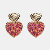 Fashion Jewelry Stud Earring snakeskin Heart Shaped Earring