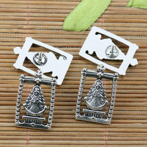4pcs tibetan silver religious NTRA SRA DEL pushpins findings EF2390