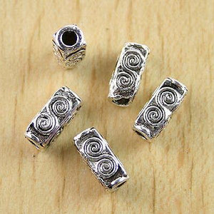 20pcs Tibetan silver screw square spacer beads h0356