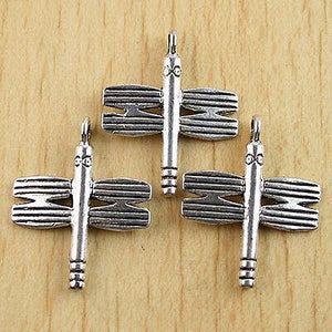 10pc Tibetan silver big dragonfly Charms Finding  h0064