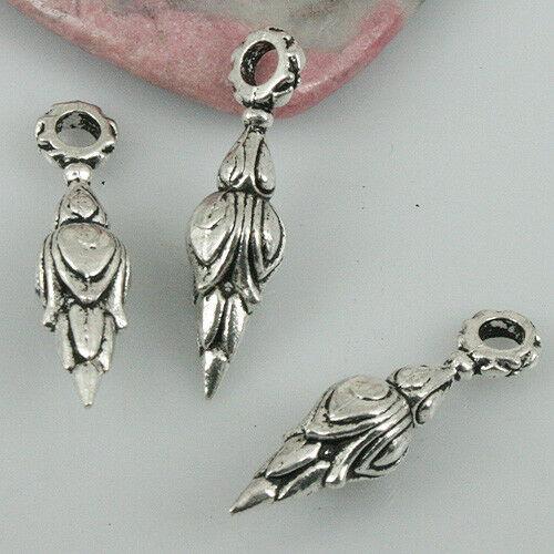 6pcs tibetan silver color flower design pendant EF0430