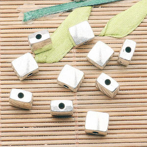 30pcs tibetan silver color square-shaped  spacer bead  H0057