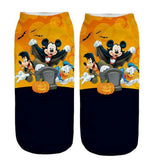 Halloween Socks pumpkin printed Sock Low Cut Ankle Socks one-side pattern only