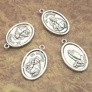 8pcs Tibetan Silver ST ANTHONY charm pendants X0097