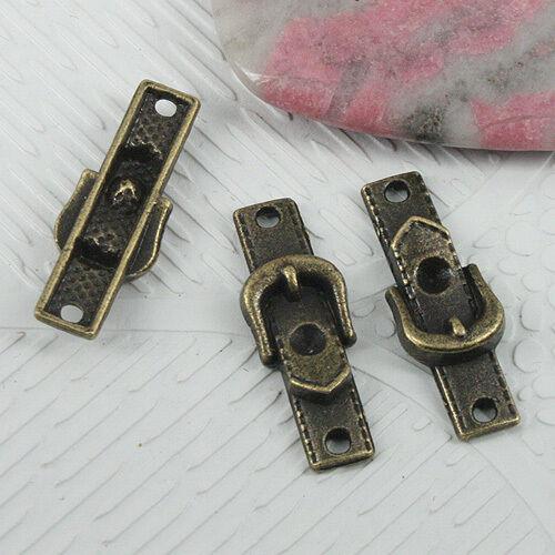 14pcs antiqued bronze color belt buckle design connector EF0622