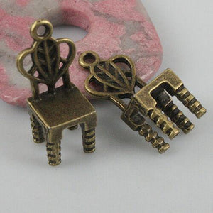 6pcs antiqued bronze color chair pendant EF0536