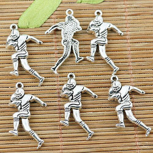 12pcs Tibetan silver booter charm pendants EF1342 bearjewelry