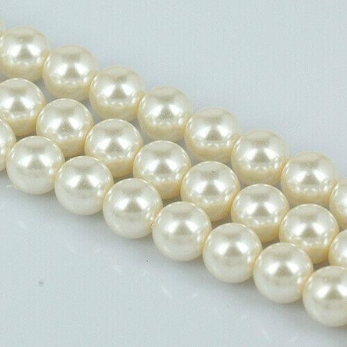 10pcs lot round shaped 10mm lacquered glass spacer beads EF1145